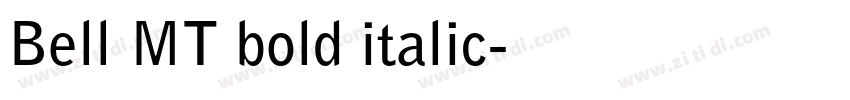Bell MT bold italic字体转换